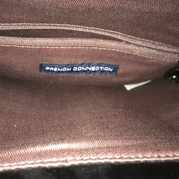 French Connection black vegan patent leather bag - Picture 8 of 8